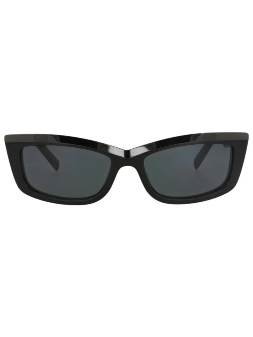New Saint Laurent Women's Sunglasses Cat Eye Recycled Acetate Frame Black Black